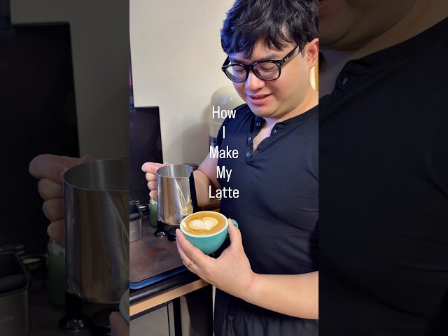 How I Make My Latte ☕️ #latte #latteart #espresso #coffee #tutorial #fyp