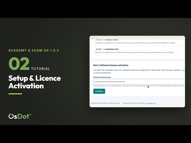First-Time Setup & Licence Activation | Academy & Exam OS 1.0.2 Tutorial 02