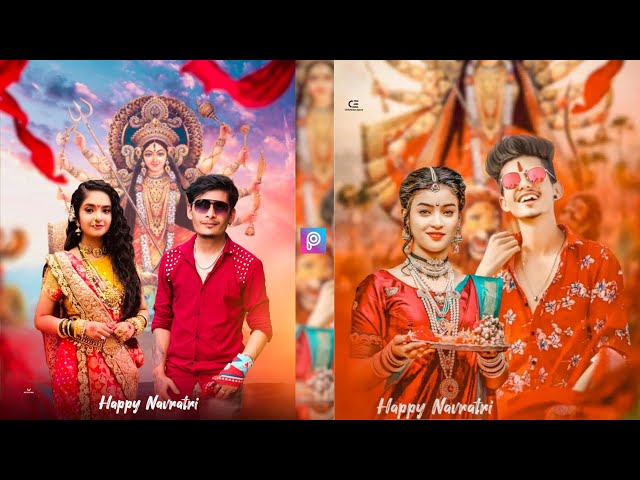 Happy Navratri Photo Editing Tutorial in PicsArt & Lightroom | Durga Puja Photo Editing 2021