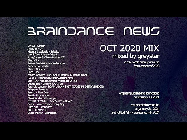 IDM / Braindance Mix #10 (Mixed by Greystar)