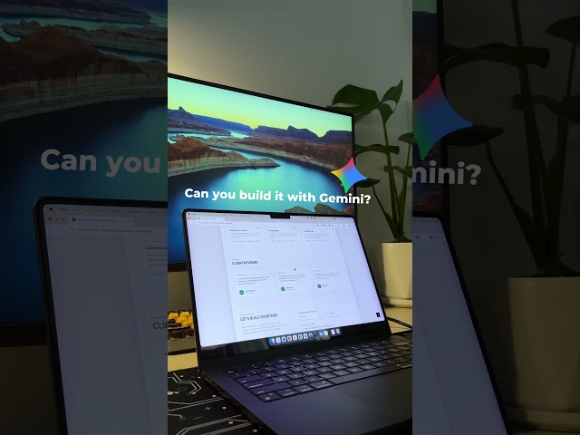 Can You Build a Website with Gemini? 💻✨ #shorts