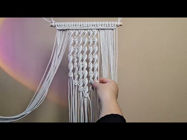 Small Macramé Wall Hanging | Spiral Pattern