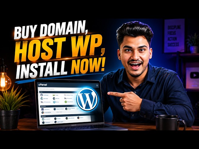 how to buy domain, hosting & install wordpress in cPanel or live server