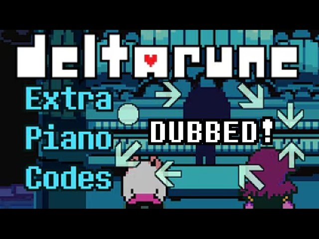 DELTARUNE - Extra Piano Codes, DUBBED! (Animation)