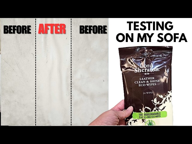 Does It Work? Testing the Lord Sheraton Leather Wipes On My Leather Sofa