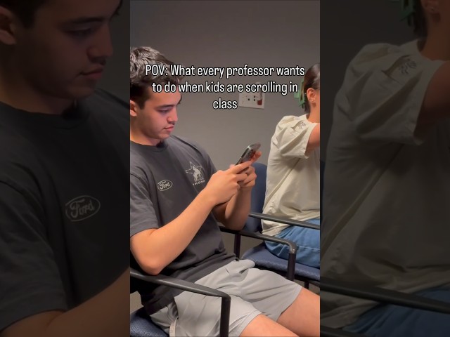 When you're on your phone in class #shorts #viral #teachers #mathclass