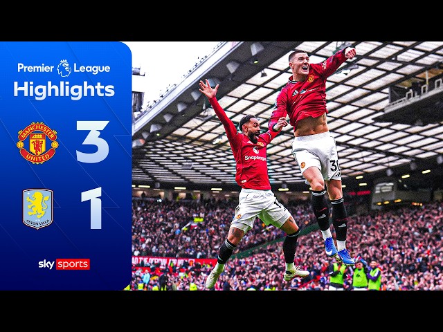 Bruno Fernandes MASTERCLASS 🪄 | Man Utd 3-1 Aston Villa | Premier League Highlights
