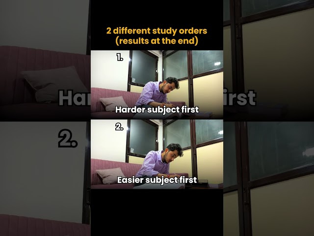 Easy vs. Hard: Which study order actually works? 🎯