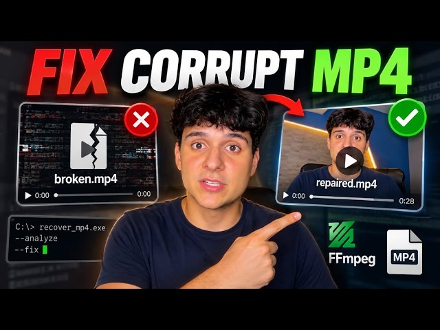 How to Repair Corrupted Video Files Using FFmpeg | Free Fix + Easy Alternative