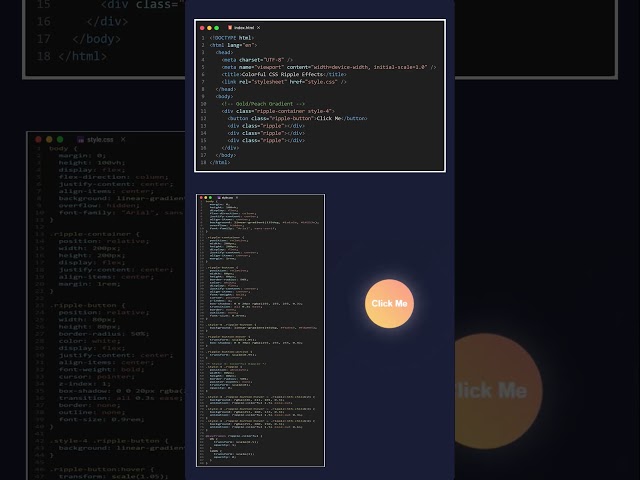HTML CSS Ripple Effects Animation Secrets Revealed