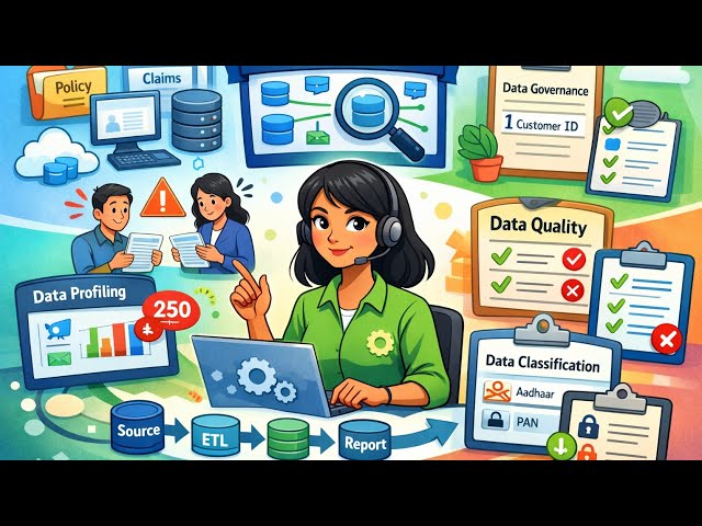 Animated explanation of Data Governance, Metadata Command Center, Lineage, Profiling & Data Quality.