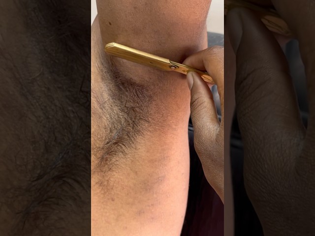 Underarm shave Asmr