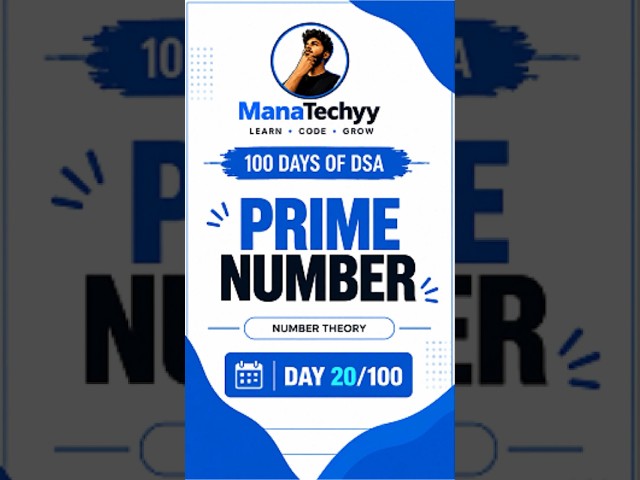 Prime Number in Python | Coding Interview & Placement Preparation | Day 20. #dsa #coding #python