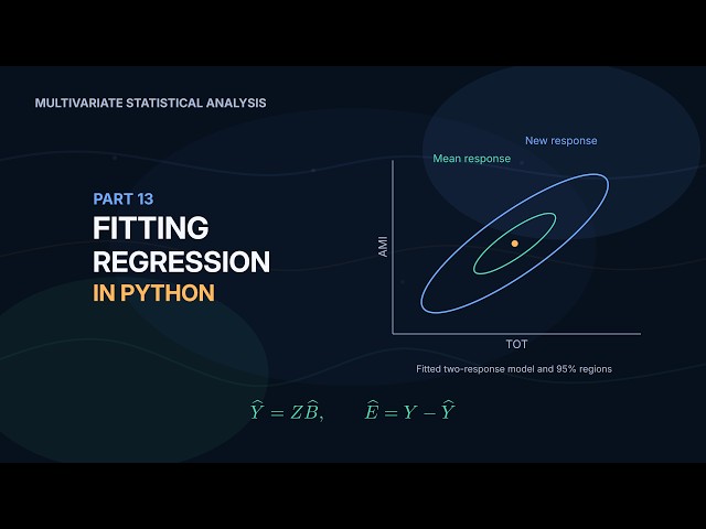Fitting Linear Regression Models in Python | Multivariate Statistical Analysis (Part 13)