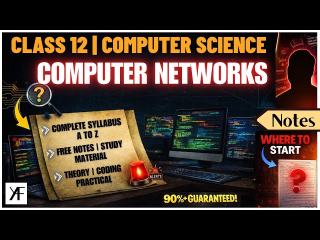 Class 12 Computer Science | Computer Networks | Complete One Shot | Unit 2 | BOARDS 2025-26