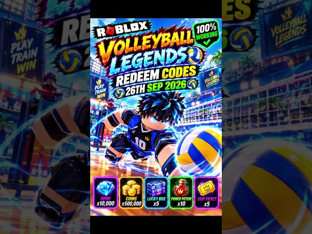 NEW Volleyball Legends Codes UPDATE | Volleyball Legends Redeem Codes