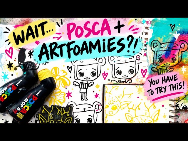 🎨 POSCA MOP’R + ARTFOAMIES?! YOU HAVE TO TRY THIS!
