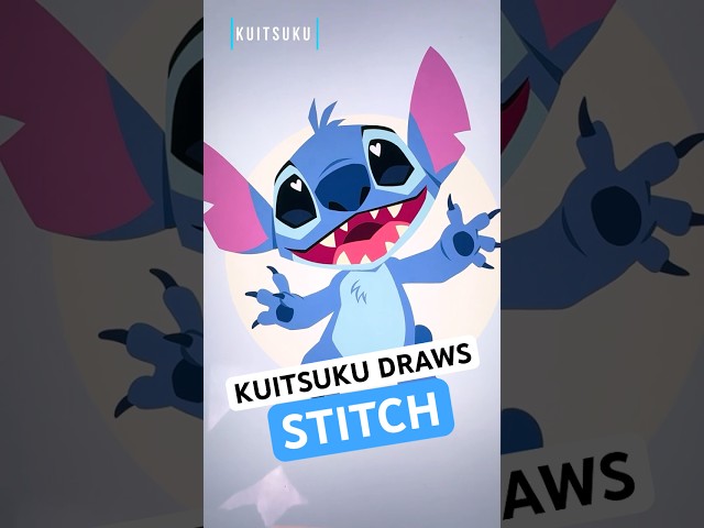 Kuitsuku Draws Stitch! #shorts