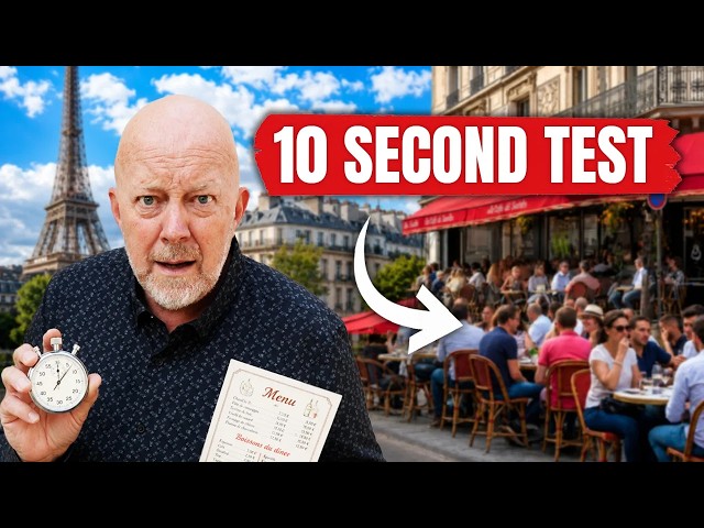 Never Eat at These Paris Restaurants! (The 10-Second Test)