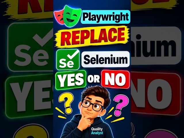 Can Playwright REALLY Replace Selenium 😱 The Honest Answer! #Shorts #playwright #selenium