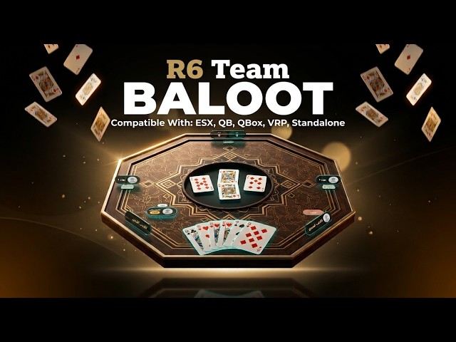 [VRP/QB/QBX/ESX] FiveM Baloot - سكربت البلوت