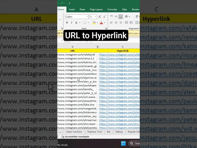 Make Hyperlink in Microsoft Excel ll Bivash Academy