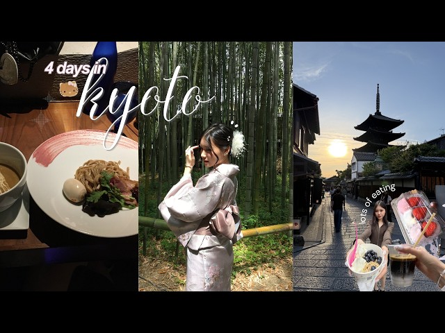 KYOTO VLOG 🍡⊹ ࣪ ˖ : japan travel vlog, LOTS of good food, kimono, bamboo forest, yasaka pagoda