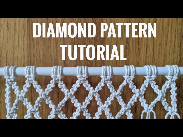 MACRAME TUTORIAL | DIAMOND PATTERN | CRISS CROSS DESIGN