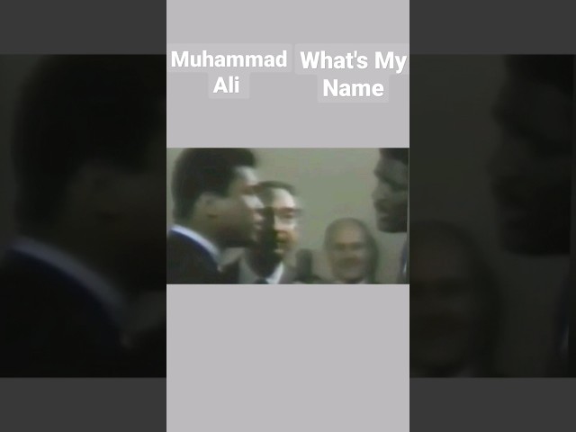 "What's My Name" Muhammad Ali #boxing #shortsfeed #muhammadali