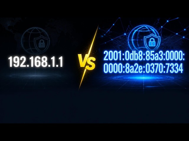 IPv4 vs IPv6 — why the internet needed a second version of IP addresses. 🌐
