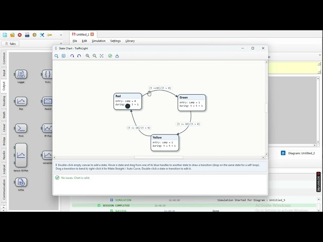 Modelling and Simulating State Machines in TwinSimulate