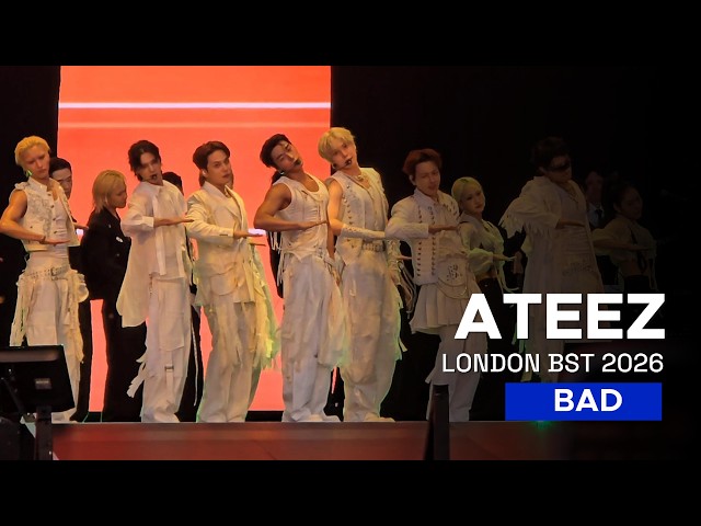 [4K] ATEEZ "BAD" - BST Hyde Park London 06/28/2026 | Live Performance