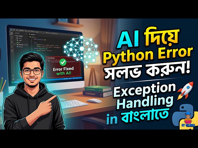 AI দিয়ে Python Error সলভ করুন! 🚀 Exception Handling in Bangla