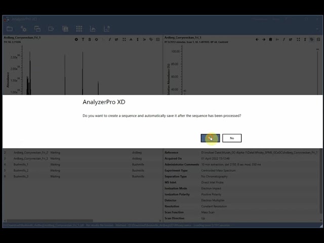 Getting Started with AnalyzerPro XD - 9.  2D Sequence and processing
