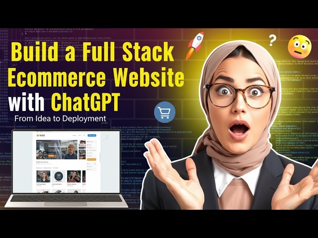 Build a Full Stack Ecommerce Website with ChatGPT & AI With Admin Panel Dashboard