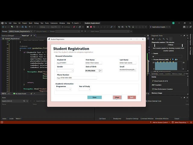 STUDENT FORM DESIGN WITH KAJJA KEITH