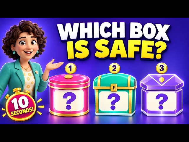 Which Mystery Box Is Safe? 🎁 15 Picture Riddles | 10 Seconds Each