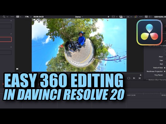 Save LOTS of time editing: Reframe your 360 camera footage INSIDE Davinci Resolve 20 in MINUTES!