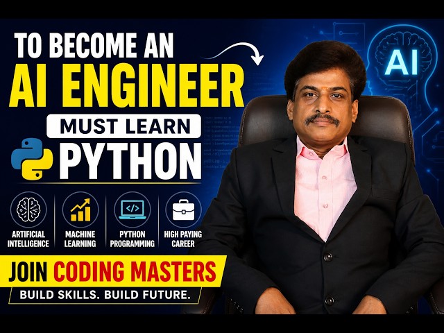 Become an AI Engineer 🚀 | Learn Python from Scratch | Join Coding Masters Today!