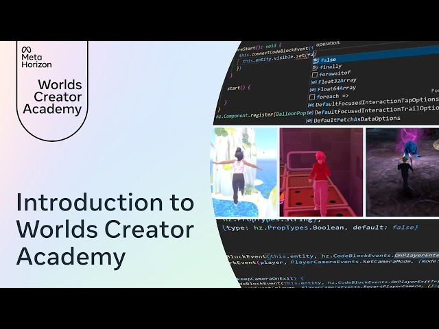 Introducing the Worlds Creator Academy 🎬🌎
