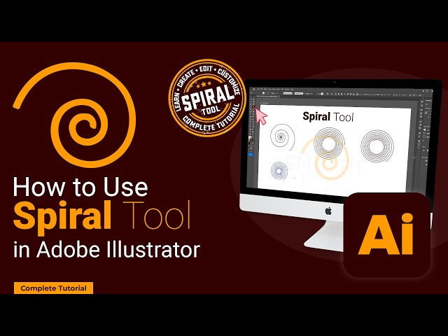 How to Use the Spiral Tool in Adobe Illustrator – Complete Tutorial
