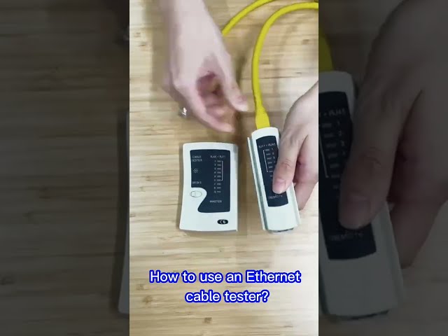 How to correctly use Ethernet cable tester? Step-by-step Tutorial #shorts