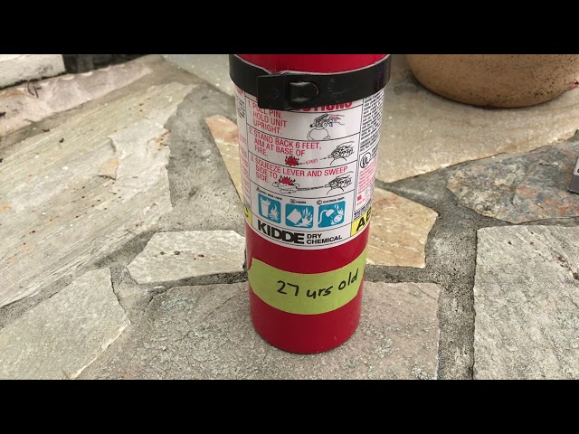 Testing a 27 yr old fire extinguisher. Will it work?