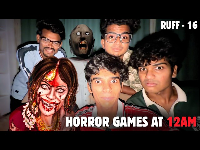 We Played Horror Games at 12 AM! 😱 | RUFF 16