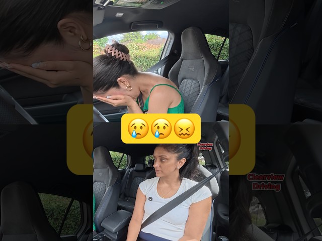 When TEST NERVES get to you 😢😖 #driving #car #test #pov #london #nerves #teacher #learn #howto