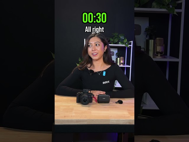 Angelica vs Matt. Who can set up the Wireless Micro Camera Kit the fastest? Round 1: Angelica. 👀⏱️