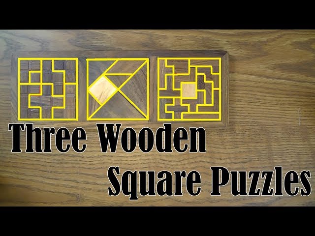Three Wooden Square ShalinIndia Puzzles