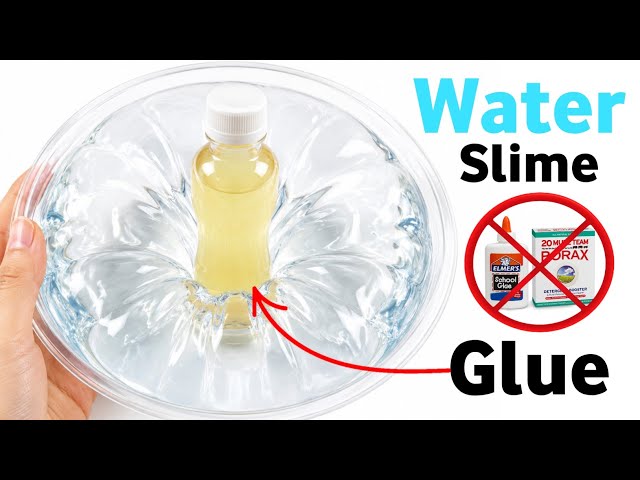 How to make Water Slime Liquid without Glue or Borax | No Glue No Borax Water Slime at home [ASMR]