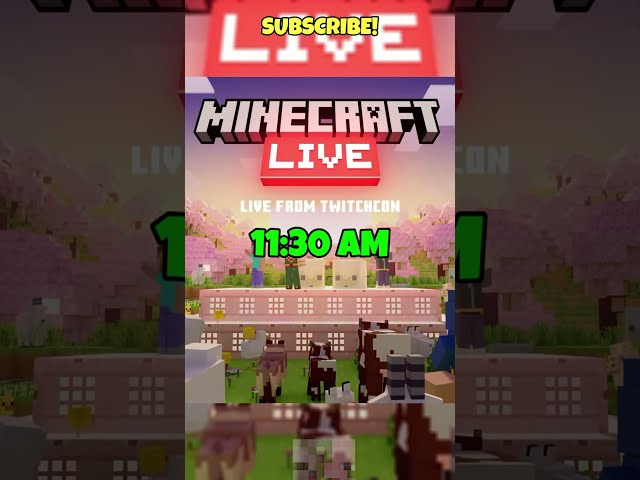 MINECRAFT LIVE LEAKED! #minecraft #minecraftbedrock #mcpe