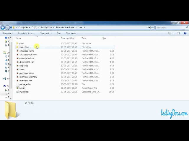 Generate JavaDoc for a Java Project